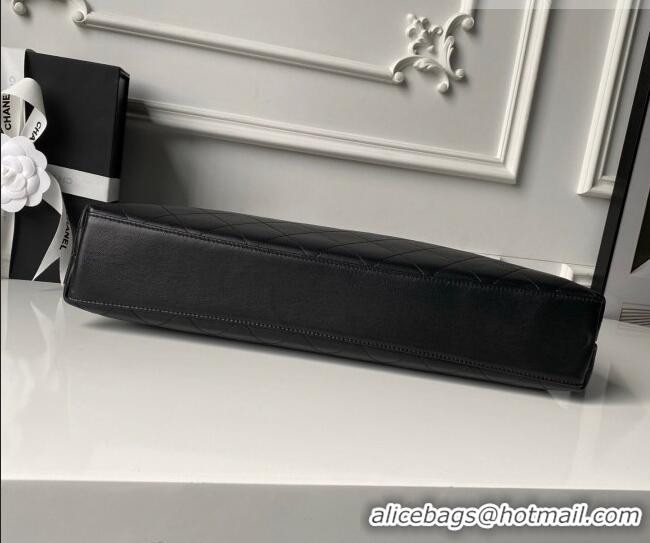 Top Quality Chanel Lambskin Leather Shopping Bag AS6241 Black 2026