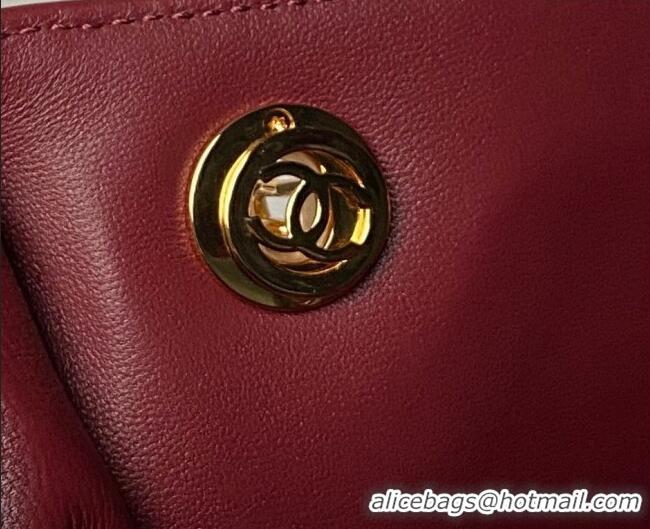 Super Quality Chanel Lambskin Leather Shopping Bag AS6241 Light Blue 2026