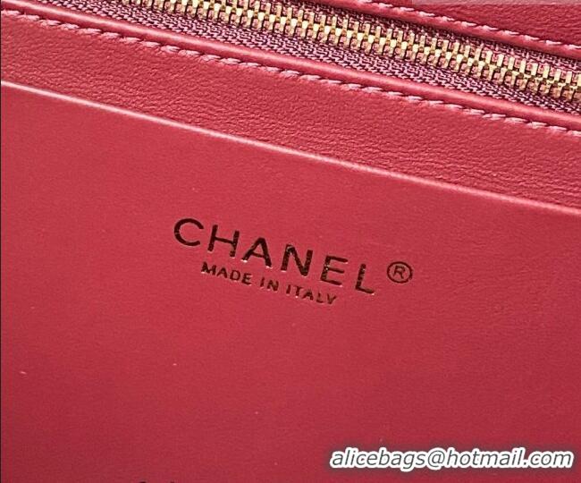 Super Quality Chanel Lambskin Leather Shopping Bag AS6241 Light Blue 2026