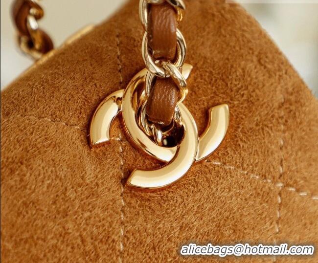 Reasonable Price Chanel Suede Flap Bag CH041703 Brown 2026