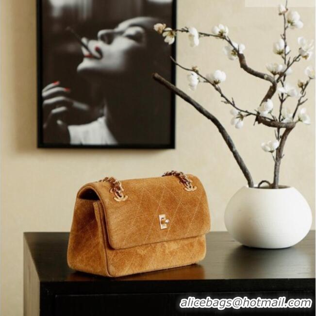 Reasonable Price Chanel Suede Flap Bag CH041703 Brown 2026