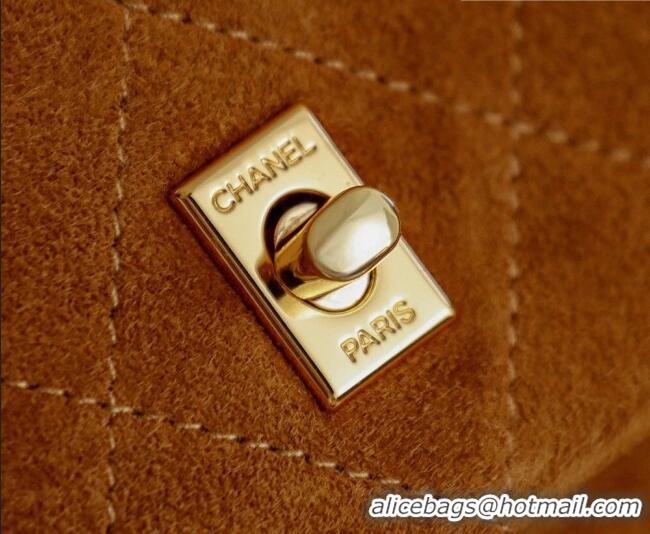 Reasonable Price Chanel Suede Flap Bag CH041703 Brown 2026