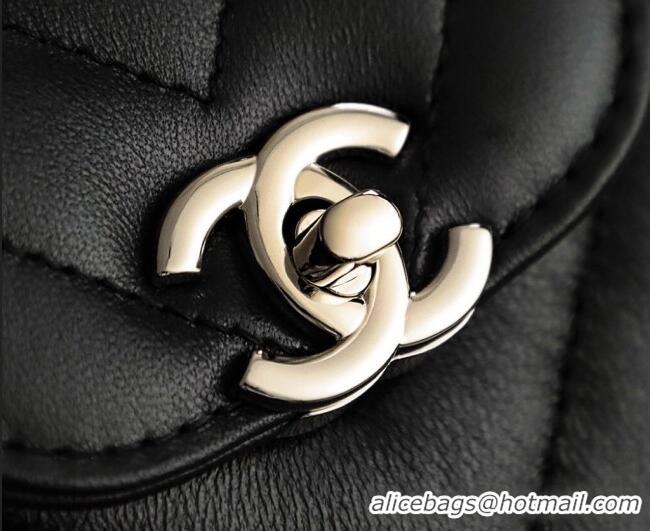 Good Product Chanel Shiny Lambskin Leather Mini Shopping Bag AS4416 Black 2026