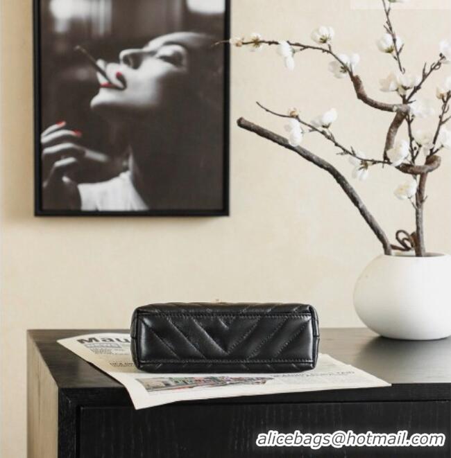 Good Product Chanel Shiny Lambskin Leather Mini Shopping Bag AS4416 Black 2026