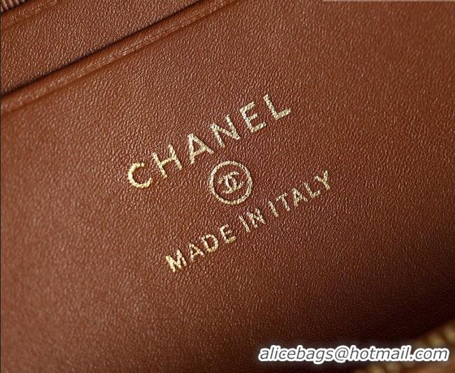 Best Price Chanel Goatskin Leather Vanity Case AP5100 Caramel 2026