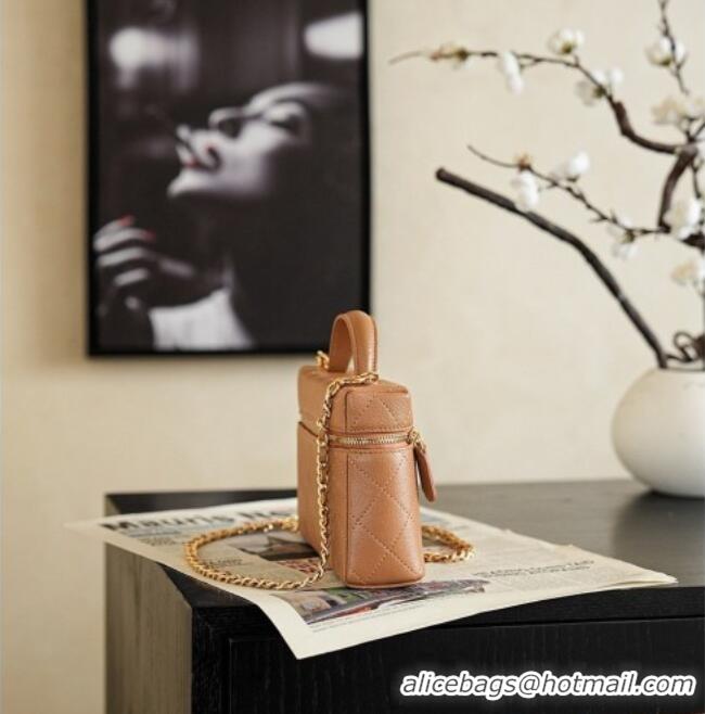 Best Price Chanel Goatskin Leather Vanity Case AP5100 Caramel 2026