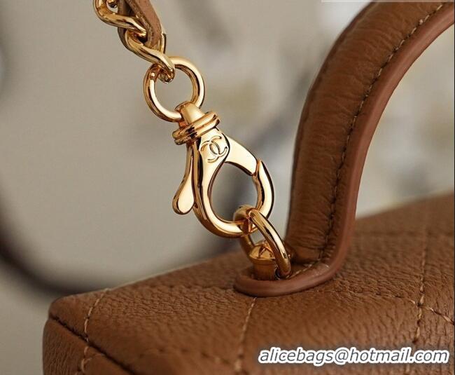 Best Price Chanel Goatskin Leather Vanity Case AP5100 Caramel 2026