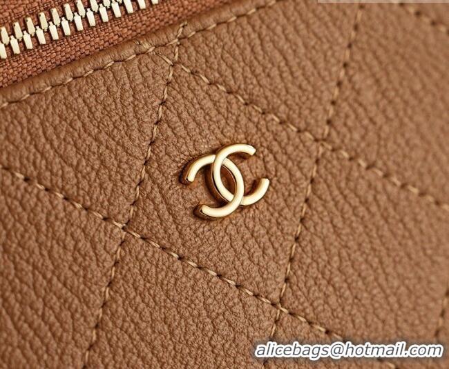 Best Price Chanel Goatskin Leather Vanity Case AP5100 Caramel 2026