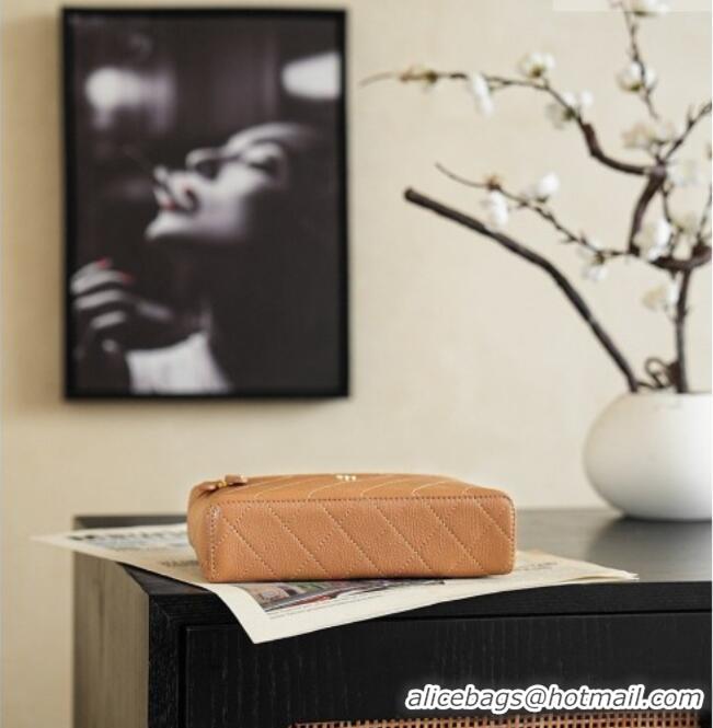Best Price Chanel Goatskin Leather Vanity Case AP5100 Caramel 2026