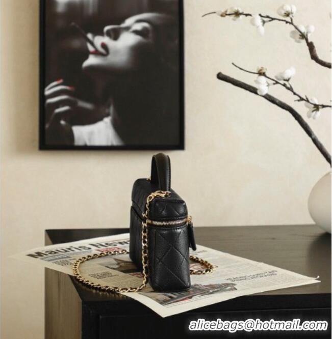 Buy Discount Chanel Goatskin Leather Vanity Case AP5100 Black 2026
