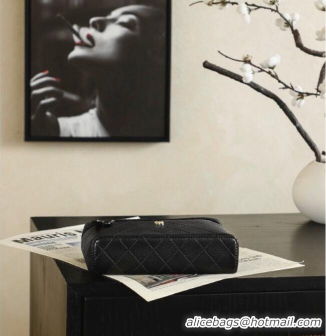 Buy Discount Chanel Goatskin Leather Vanity Case AP5100 Black 2026