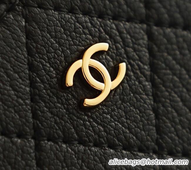 Buy Discount Chanel Goatskin Leather Vanity Case AP5100 Black 2026