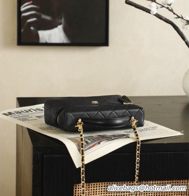 Buy Discount Chanel Goatskin Leather Vanity Case AP5100 Black 2026