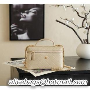 Promotional Chanel Goatskin Leather Vanity Case AP5100 Champagne 2026