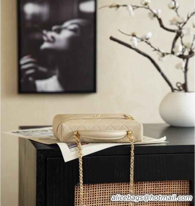 Promotional Chanel Goatskin Leather Vanity Case AP5100 Champagne 2026