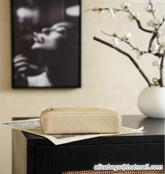 Promotional Chanel Goatskin Leather Vanity Case AP5100 Champagne 2026