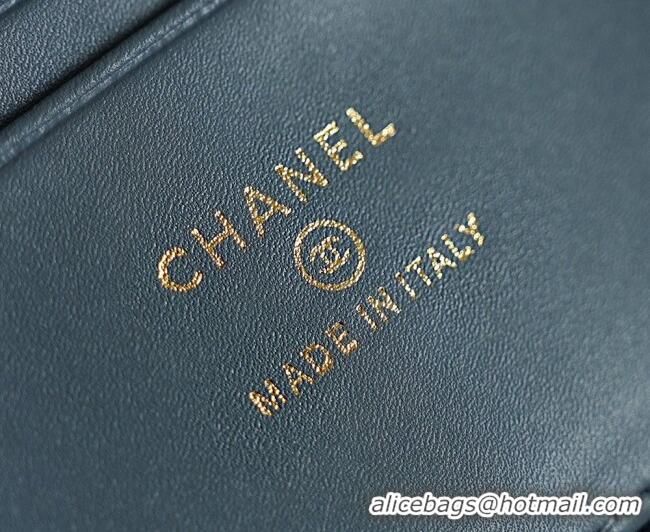 Cheap Discount Chanel Goatskin Leather Vanity Case AP5100 Blue 2026