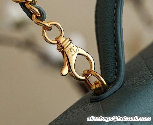 Cheap Discount Chanel Goatskin Leather Vanity Case AP5100 Blue 2026