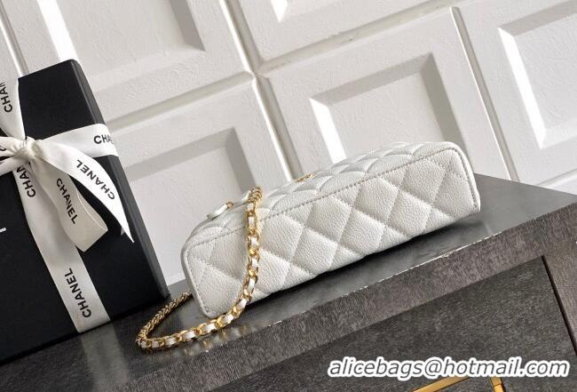 Most Popular Chanel Classic Vanity with Chain in Quilted Grained Calfskin CH041704 White 2026