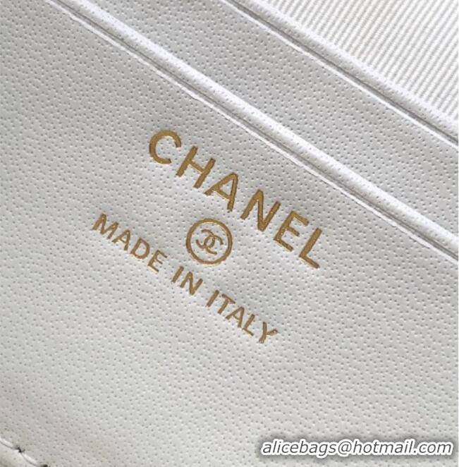 Most Popular Chanel Classic Vanity with Chain in Quilted Grained Calfskin CH041704 White 2026