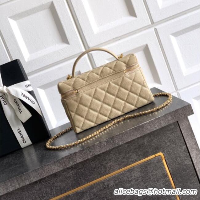 Big Discount Chanel Classic Vanity with Chain in Quilted Grained Calfskin CH041704 Champagne 2026