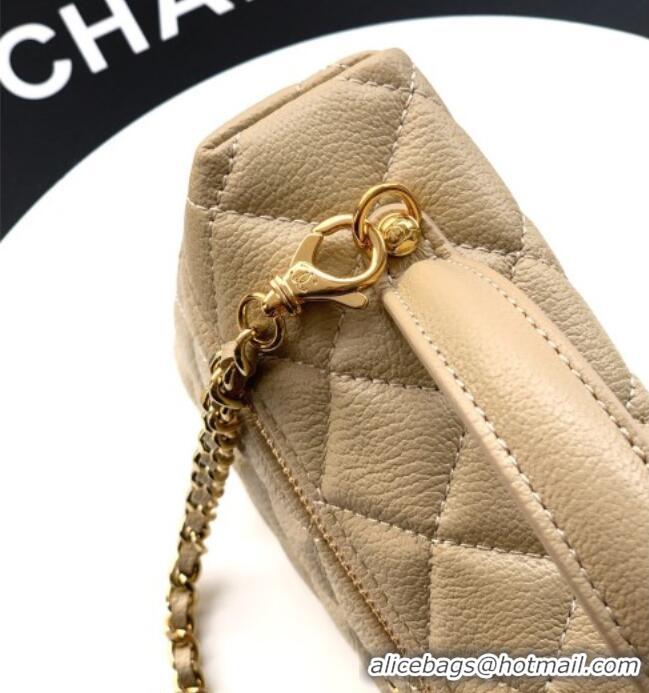 Big Discount Chanel Classic Vanity with Chain in Quilted Grained Calfskin CH041704 Champagne 2026