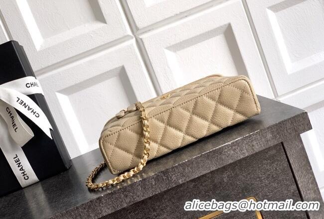 Big Discount Chanel Classic Vanity with Chain in Quilted Grained Calfskin CH041704 Champagne 2026