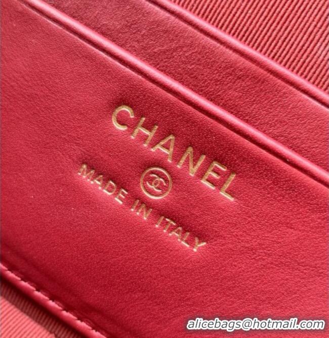 Chic Discount Chanel Vanity with Chain in Chevron Grained Calfskin AP5212 White 2026