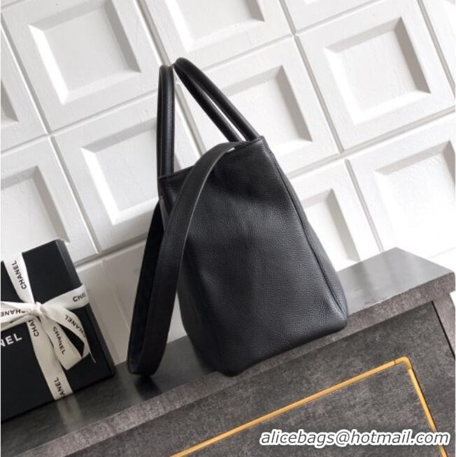 Famous Brand Chanel Grained Calfskin Large Shopping Bag AS6056 Black/Gold 2026