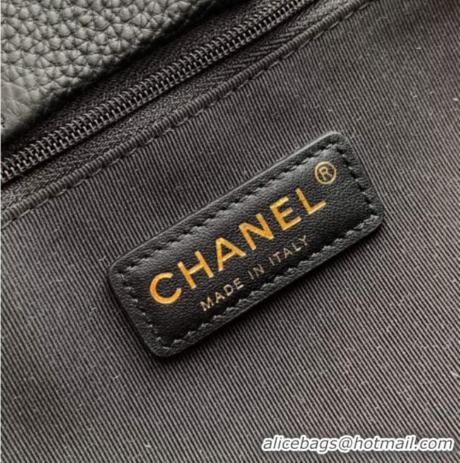 Famous Brand Chanel Grained Calfskin Large Shopping Bag AS6056 Black/Gold 2026
