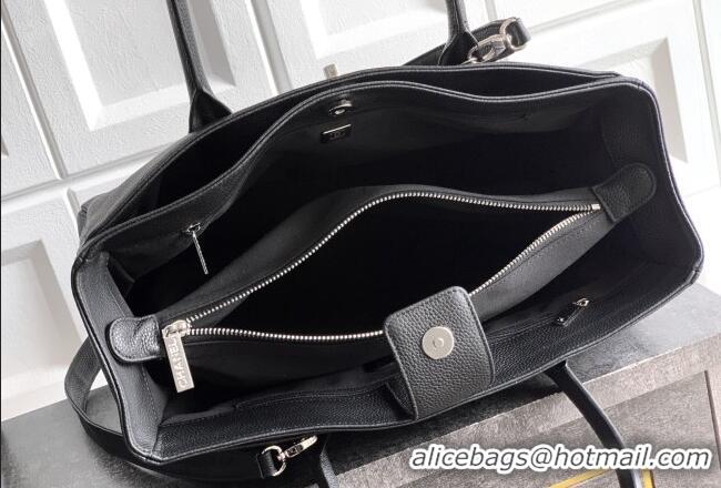 Grade Quality Chanel Grained Calfskin Large Shopping Bag AS6056 Black/Silver 2026