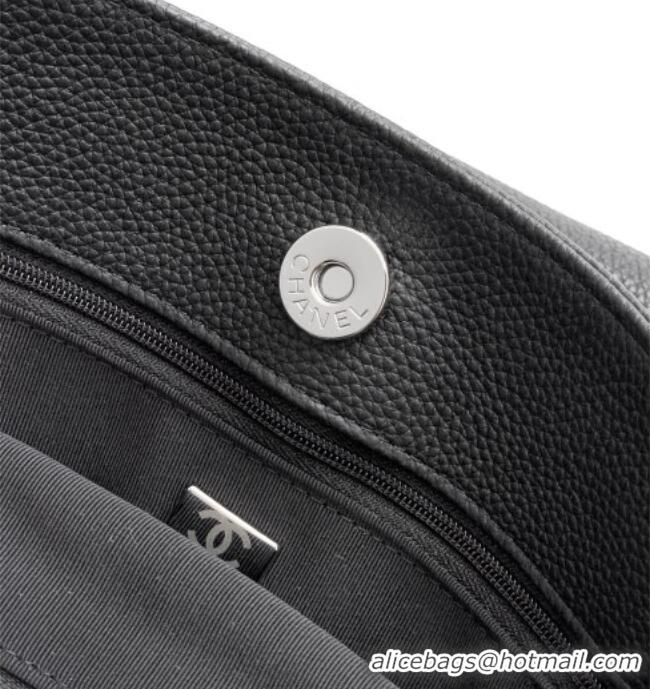 Grade Quality Chanel Grained Calfskin Large Shopping Bag AS6056 Black/Silver 2026