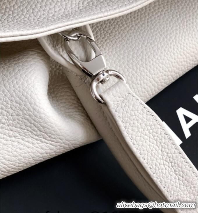 Luxury Cheap Chanel Grained Calfskin Large Shopping Bag AS6056 White 2026