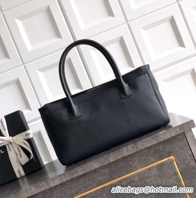 Low Cost Chanel Grained Calfskin Shopping Bag AS6055 Black/Silver 2026