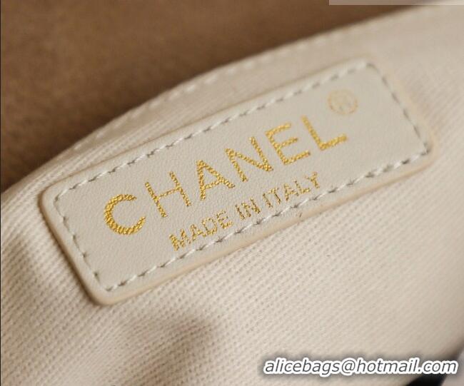 New Design Chanel Grained Nubuck Leather Flap Bag CH041705 Beige 2026