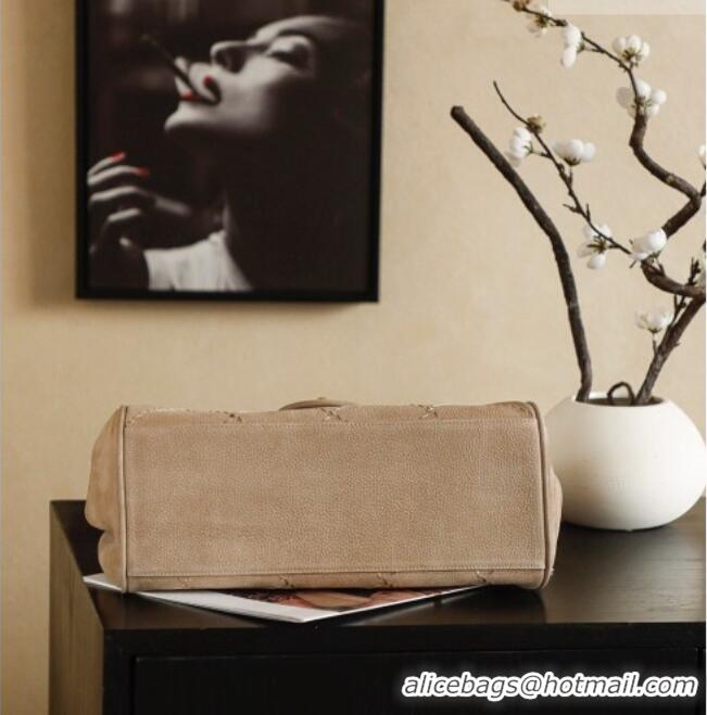 New Design Chanel Grained Nubuck Leather Flap Bag CH041705 Beige 2026