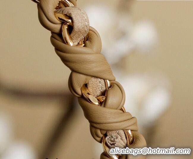 New Design Chanel Grained Nubuck Leather Flap Bag CH041705 Beige 2026