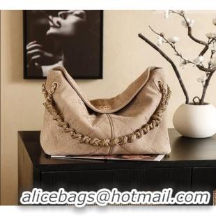 Promotional Chanel Grained Nubuck Leather Hobo Bag CH041705 Beige 2026