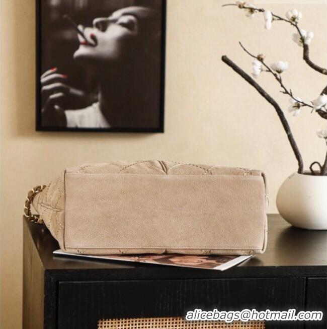 Promotional Chanel Grained Nubuck Leather Hobo Bag CH041705 Beige 2026