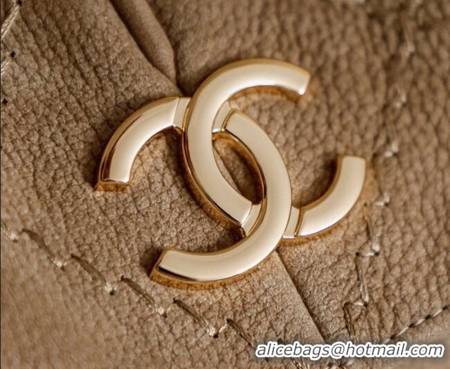 Promotional Chanel Grained Nubuck Leather Hobo Bag CH041705 Beige 2026