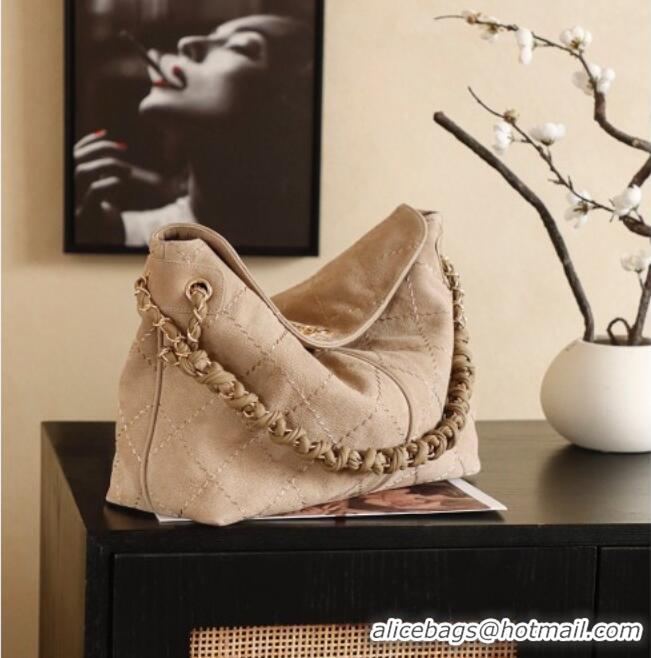 Promotional Chanel Grained Nubuck Leather Hobo Bag CH041705 Beige 2026