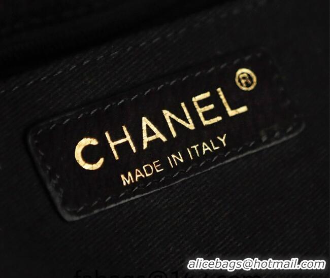 Fashion Discount Chanel Grained Nubuck Leather Hobo Bag CH041705 Black 2026