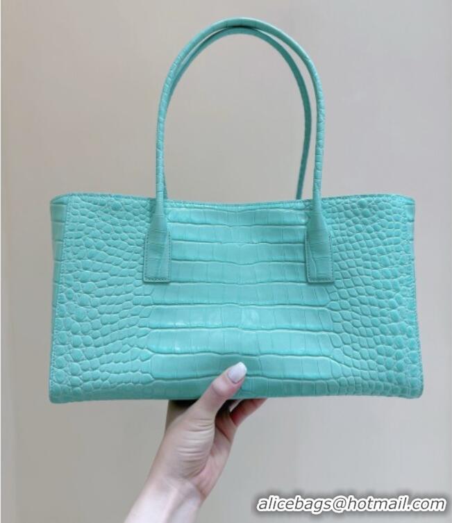 Buy Discount Chanel Small Shopping Bag in Crocodile Embossed Calfskin AS6243 Green 2026 Top Quality (Pre-order)