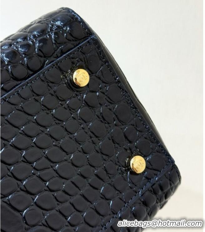 Best Product Chanel Small Shopping Bag in Crocodile Embossed Calfskin AS6243 Black 2026 Top Quality (Pre-order)