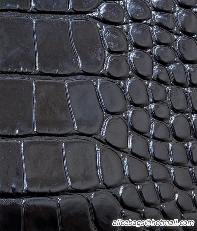 Best Product Chanel Small Shopping Bag in Crocodile Embossed Calfskin AS6243 Black 2026 Top Quality (Pre-order)
