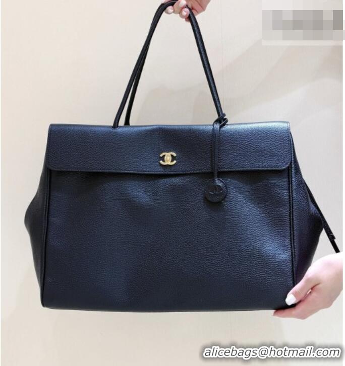 Inexpensive Chanel Large Shopping Bag in Grained Calfskin AS6289 Black 2026 Top Quality (Pre-order)