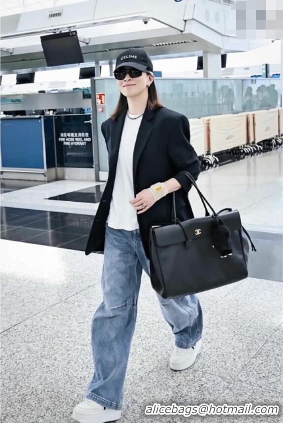 Inexpensive Chanel Large Shopping Bag in Grained Calfskin AS6289 Black 2026 Top Quality (Pre-order)