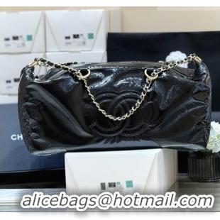 Classic Specials Chanel Waxy Leather Shopping Travel Bag CH041805 Black 2026 Top Quality