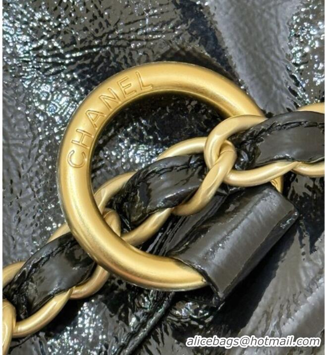 Classic Specials Chanel Waxy Leather Shopping Travel Bag CH041805 Black 2026 Top Quality