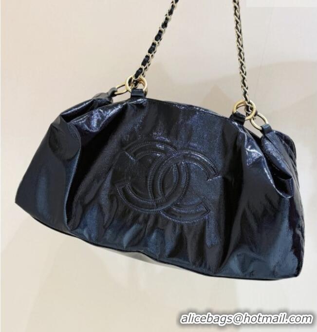 Classic Specials Chanel Waxy Leather Shopping Travel Bag CH041805 Black 2026 Top Quality